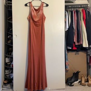 Bridesmaids dress - velvet